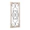 25" White Farmhouse Ornamental Wood & Metal Wall Décor